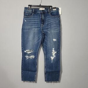 Nwt Abercromvie & Fitch Distressed Blue Women's Jeans